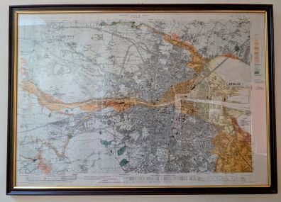 Antique Dublin City Map
