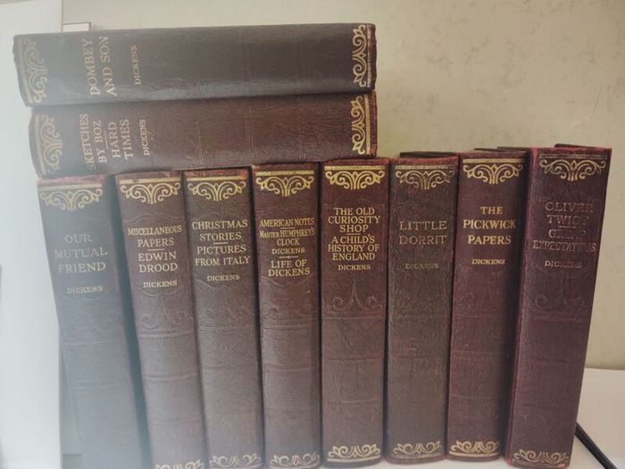 Vintage Charles Dickens collection.