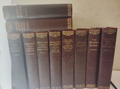Vintage Charles Dickens collection.