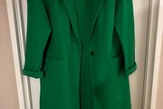 Topshop wool green coat Size 12
