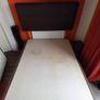 Double Bed Base with Leather Headboard. Image 2