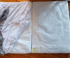 Travel cot mattress and sheets