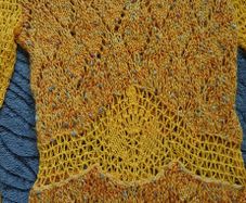 Orange Knitted Dress. Size 12