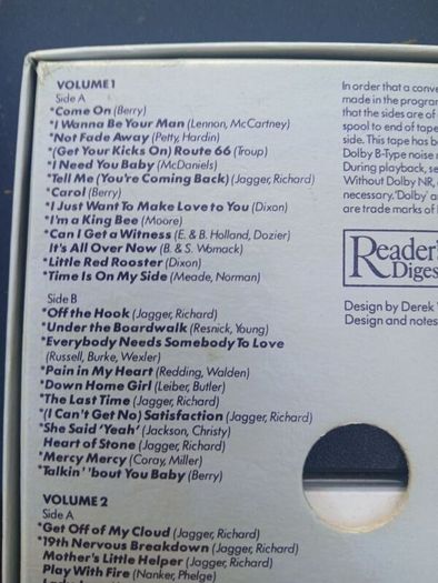 The Rolling Stones cassette set