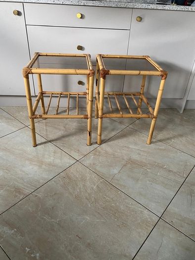 Wickerwork lockers 56cm high x 41cm wide