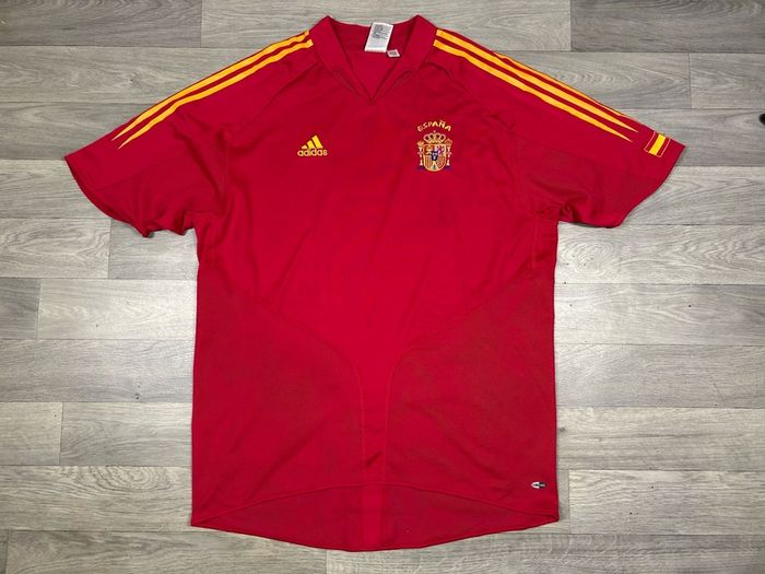 Vintage 2004 Adidas Spain Home Jersey Shirt Mens XL