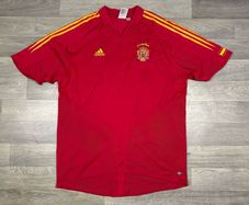 Vintage 2004 Adidas Spain Home Jersey Shirt Mens XL