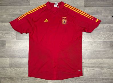 Vintage 2004 Adidas Spain Home Jersey Shirt Mens XL