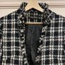 Chanel-Inspired Boucle Checkered Coat - Elegant, Timeless, Size M / 38 / 10 Image 3