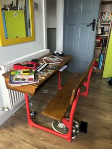 vintage school desk