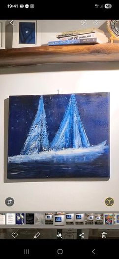 Sailing in the blue