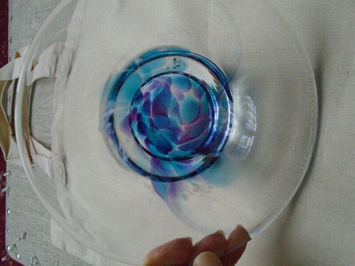 Jerpoint glass bowl,Glass,Gift.Home decor, Handmade glass bowl,Coloured glass