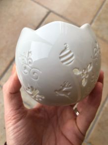 belleek Christmas tea light