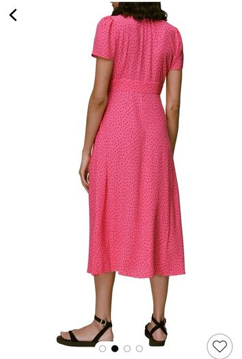 whistles Heidi Spot print dress size 8