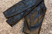 Zara faux leather leggings