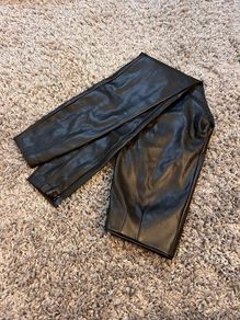Zara faux leather leggings