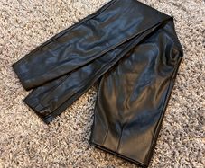 Zara faux leather leggings