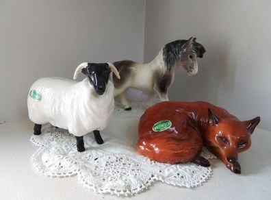 Three Quality Animal Figurines