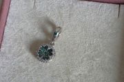 Pandora four leaf clover dangle charm very good condition hallmarked
