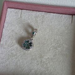 Pandora four leaf clover dangle charm very good condition hallmarked