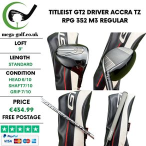 Titleist GT2 Driver / 9 Degree / Accra TZ RPG 352 M3 Regular