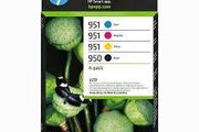 HP 950XL / 951XL 4 Colour Original Ink Cartridges