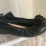 Black Low Wedge Ballerina Shoes Image 2
