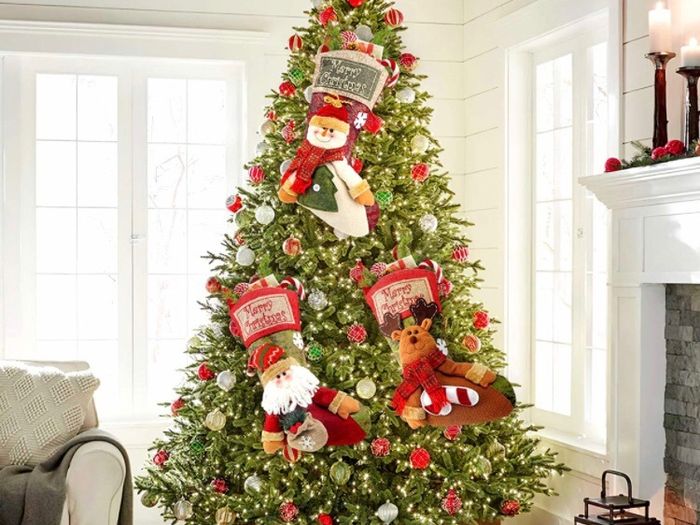 Christmas Stockings, 3 Pack 18" Personalized Xmas Stockings with 3D Snowflake Santa, Snowman, Reindeer for Family Holiday Christmas Party Decorations (FREE POSTAGE)