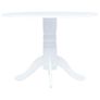 5 Piece Dining Set Solid Rubber Wood White Image 4
