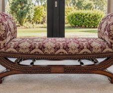 Victorian  inspired double ended chaise