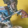 Native American warrior and wolf figurine Image 2