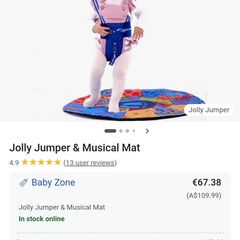 original Jolly jumper with musical mat