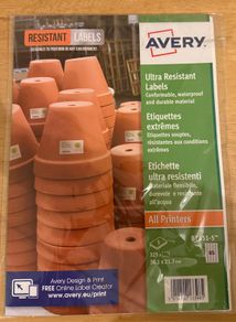 Avery printing labels B7651-5