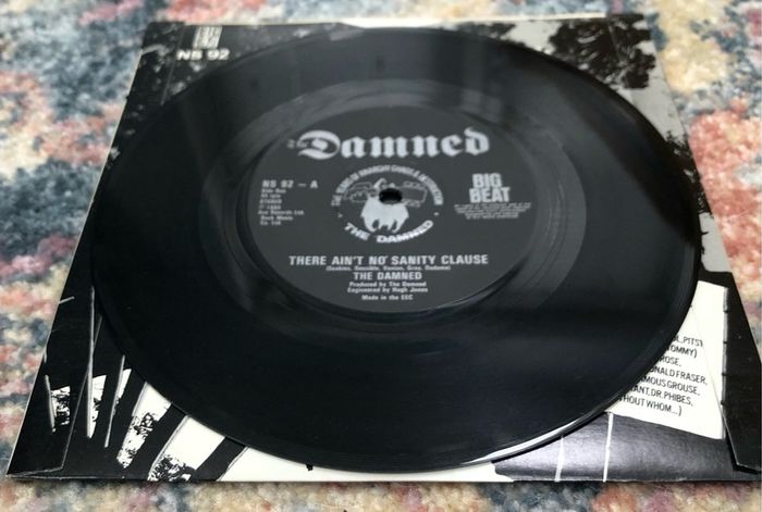 The Damned - There Ain't No Sanity Clause (1983) 7"