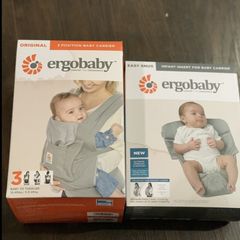 Ergo Baby Carrier with New born insert