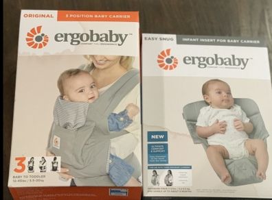 Ergo Baby Carrier with New born insert