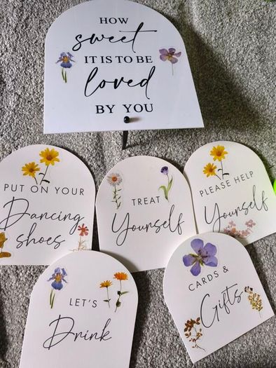Wedding signs