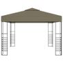Garden Marquee with String Lights 3x3 m Taupe 180 g/m Sq Image 3