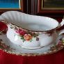 46 Piece Royal Albert Old Country Roses Bone China Dinner And Tea Service / Set For 6 Person Setting Made In England Image 8
