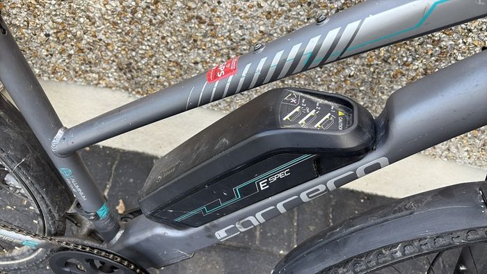 carrera electric bike no charger wheel flat