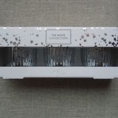 Tealight gift set, The White collection, Lime and clove tealights Gift Candles