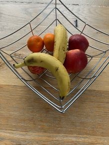 Modern Metal Fruit Bowl