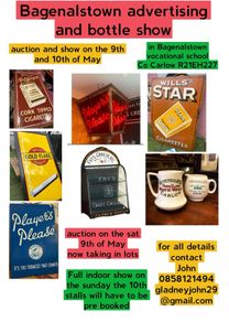 auction and advertising/bottle fair in bagenalstown Carlow r21eh27
