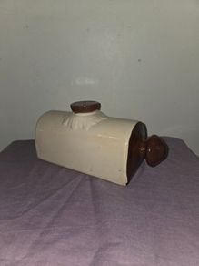 Antique stoneware Foot Warmer 1.5pts