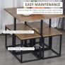 MDF Topped Steel 5-Piece Dining Table w/ 4 Stools Set Black (FREE SHIPPING) Image 3