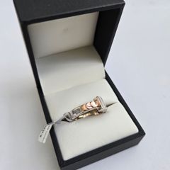 Brand New 925 Silver & 9ct Gold Ring