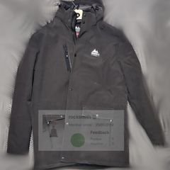 Nordberg black jacket with hood for man