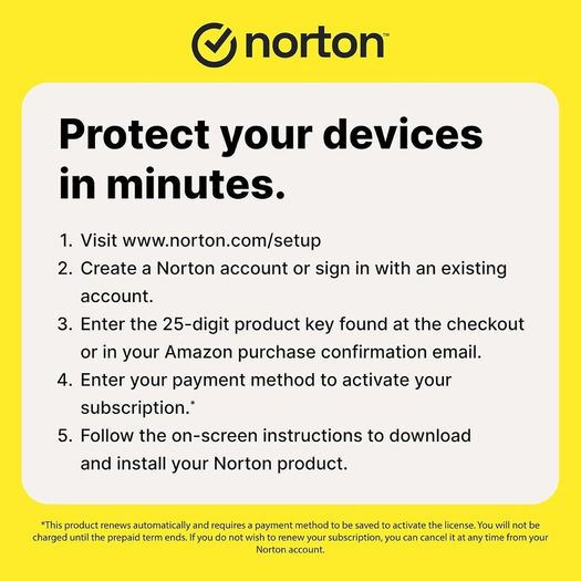 Norton 360 Deluxe 1 Year 3 Devices + 25GB Backup