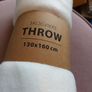 Cream /white throw Image 2