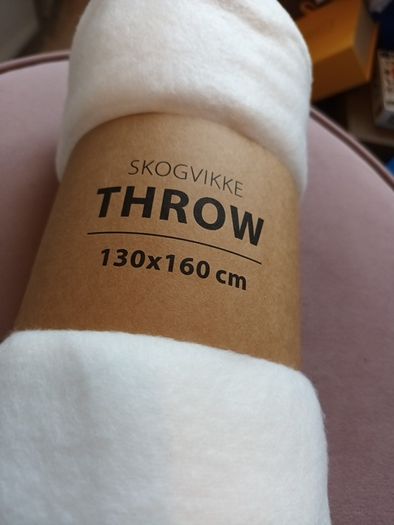 Cream /white throw
